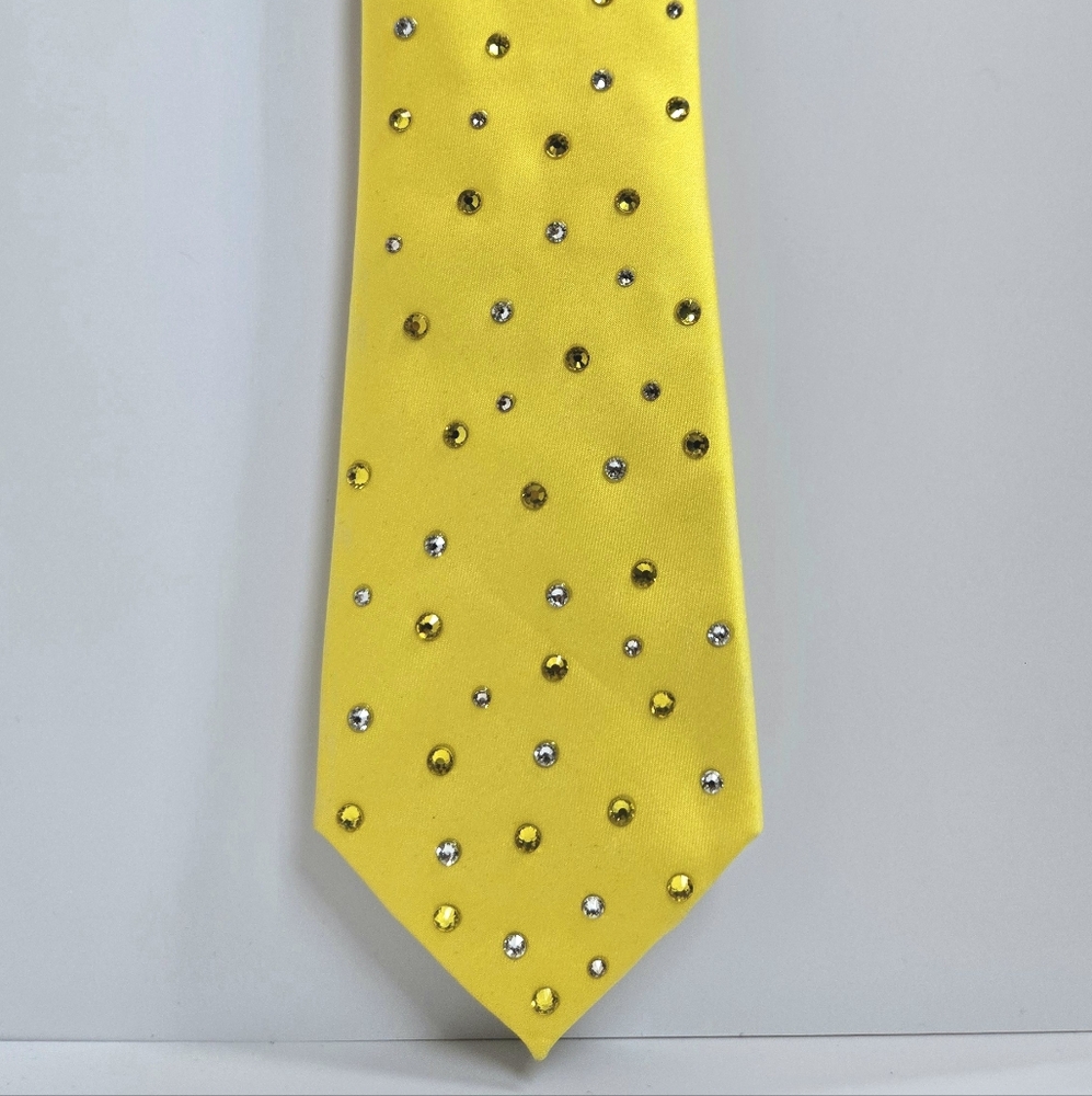 Yellow Swarovski Rhinestone Tie